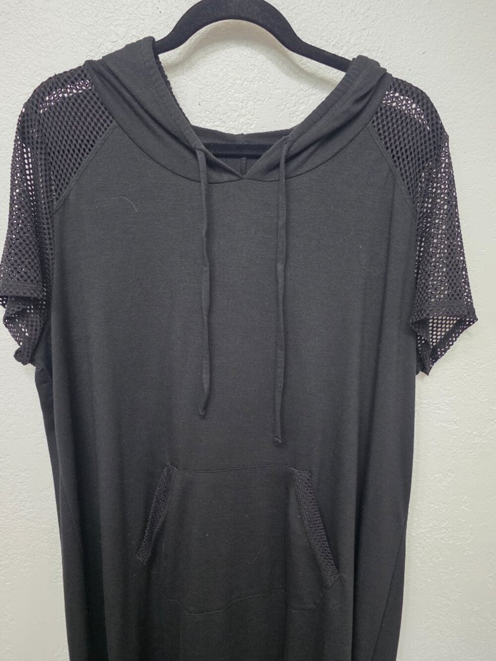Livi Active Lane Bryant Black Mesh Sleeve Hoodie Swim Cover Up – 18/20 - Picture 3 of 10